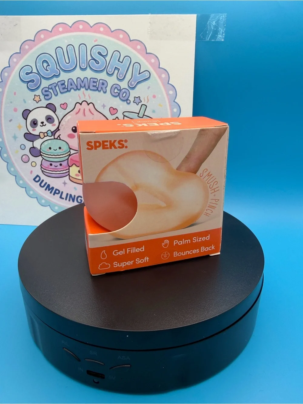 Gump Orange Memory Gel Stress Loop - Orange Speks